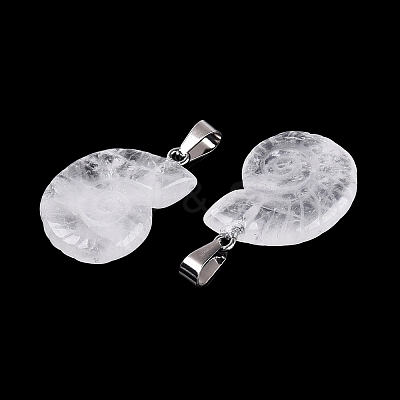 Natural Quartz Crystal Pendants G-Q601-45I-1