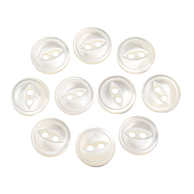 Cat Eye Style Natural Shell Buttons SH-CBAA69B-01G-1