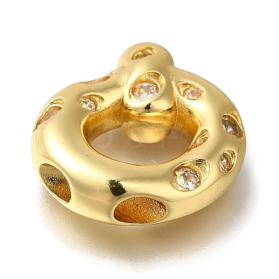 Brass with Cubic Zirconia Pendants KK-Q818-03Q-G-1