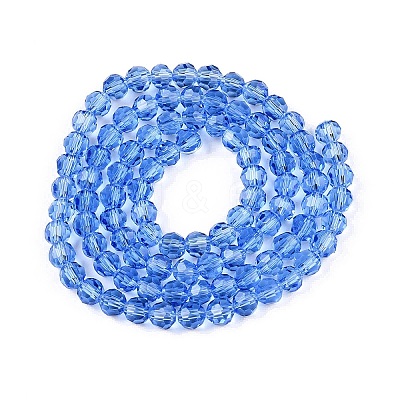 Transparent Glass Beads EGLA-A035-T8mm-D14-1