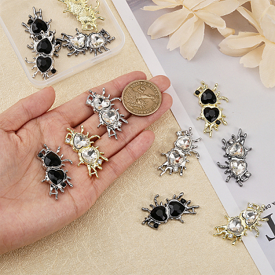 12Pcs 6 Styles Alloy Connector Charms FIND-CA0008-38-1