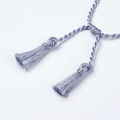 Polyester DIY Braided Bracelet Making MAK-K018-A11-1