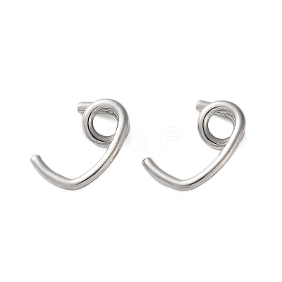 304 Stainless Steel Earring Finding STAS-L282-001P-1