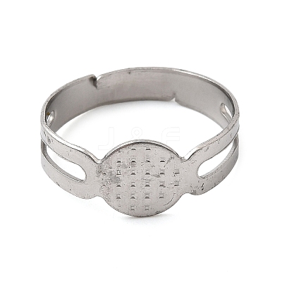316 Stainless Steel Pad Ring Settings STAS-D375-03P-1