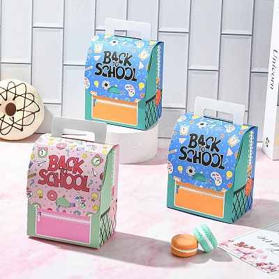 20Pcs 2 Colors Kraft Paper Cardboard Candy Storage Tote Boxes AJEW-CJ0001-59-1