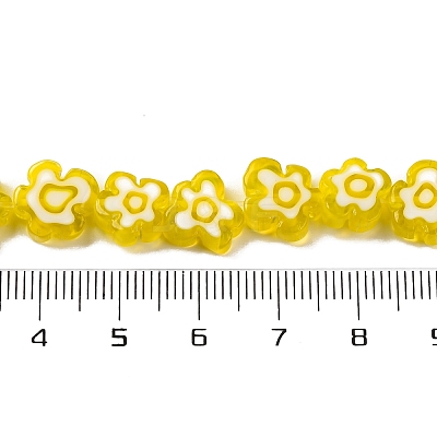 Handmade Millefiori Lampwork Beads Strands LAMP-G164-03G-1