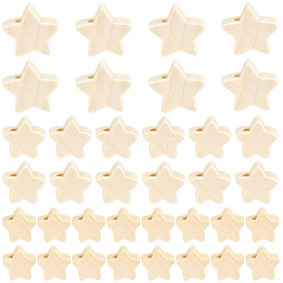 180Pcs 3 Styles Wood Beads WOOD-PA0001-64-1