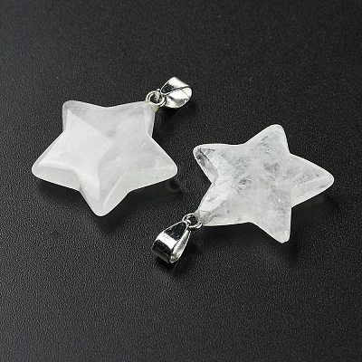 Natural Quartz Crystal Pendants GG-K002-10V-1