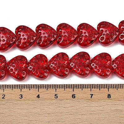 Transparent Glass Beads Strands X-GLAA-H038-01F-1