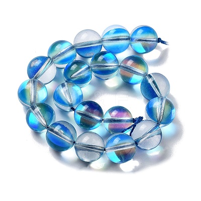 Synthetic Moonstone Beads Strands G-P528-J03-18-1