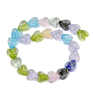 Handmade Foil Glass Beads DICH-C001-01J-1