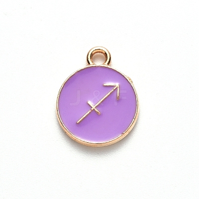 Alloy Enamel Pendants X-ENAM-S124-01A-01F-1