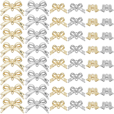 60Pcs 6 Colors Rack Plating Alloy Connector Charms FIND-SC0011-09A-1