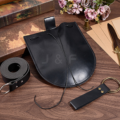 Viking PU Leather Belt Pouch Bag AJEW-CL0003-22A-1