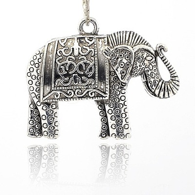 Tibetan Style Animal Pendants TIBEP-M001-03-1
