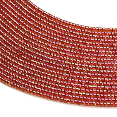 Electroplate Glass Beads Strands GL-CBAA615-01J-1