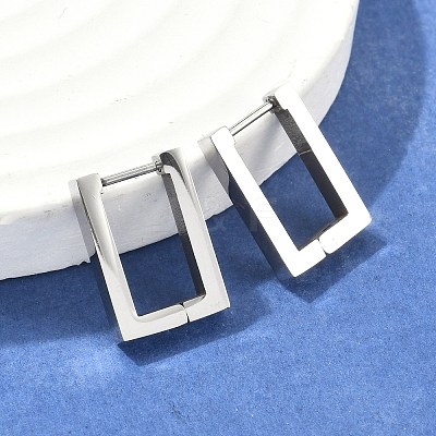 Non-Tarnish 304 Stainless Steel Huggie Hoop Earrings STAS-R115-21P-1