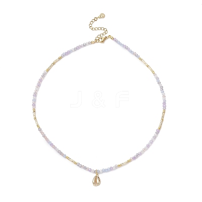 Summer Beach 304 Stainless Steel Pendant Necklaces for Women NJEW-JN05241-03-1
