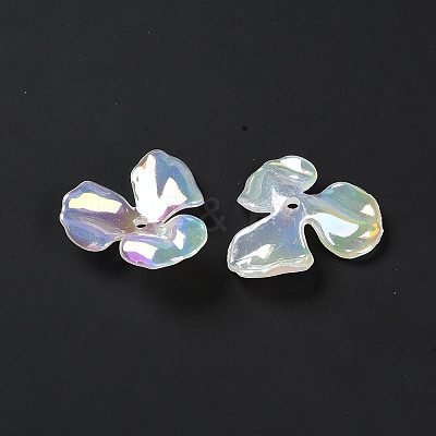 UV Plating Acrylic Beads Caps JACR-S049-02-1