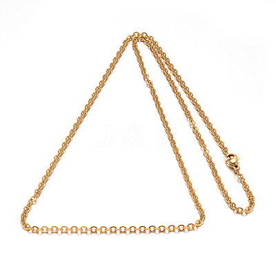 304 Stainless Steel Cable Chains Necklaces NJEW-M151-02G-1