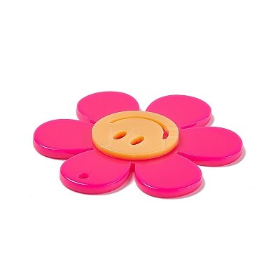 Opaque Acrylic Big Pendants OACR-P012-B05-1