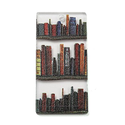 Opaque Acrylic Pendants X-SACR-P026-B02-1