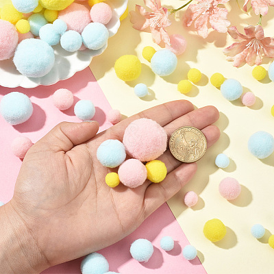 3 sets Polyester Ball Decoration DIY-SC0031-26F-1