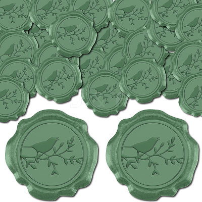 50Pcs Adhesive Wax Seal Stickers DIY-CP0010-53D-1