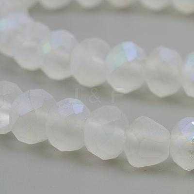 Electroplate Glass Beads Strands EGLA-S141-6mm-01E-1