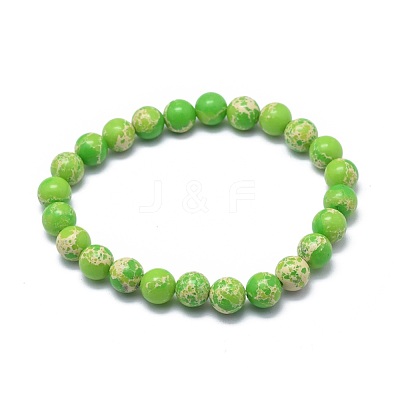 Synthetic Regalite Bead Stretch Bracelets BJEW-K212-B-027-1-1