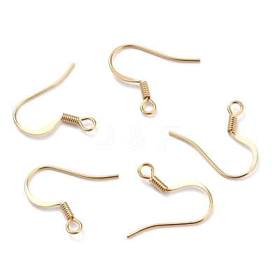 Brass Earring Hooks KK-O131-08G-1