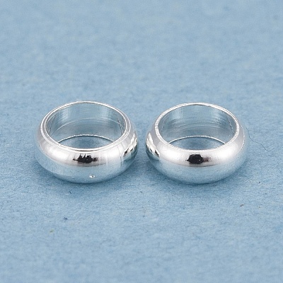 Rack Plating Brass Spacer Beads KK-O139-16C-S-1