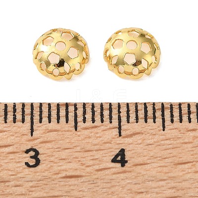 Brass Bead Caps KK-C260-04G-1