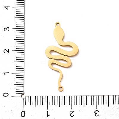304 Stainless Steel Enamel Snake Links Connector Charms STAS-F367-06G-1