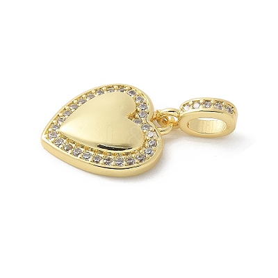 Brass Micro Pave Cubic Zirconia Pendants KK-P294-28G-02-1