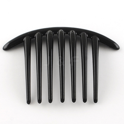 Hair Accessories Plastic Hair Comb Findings OHAR-S185-07-1