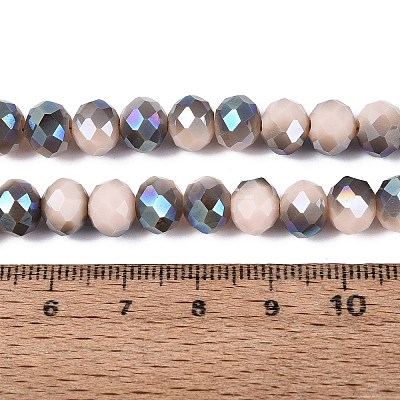 Electroplate Opaque Glass Beads Strands LS-EGLA-A034-P8mm-S20-1