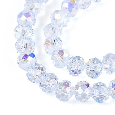 Transparent Glass Beads Strands X-EGLA-N016-6mm-02-1