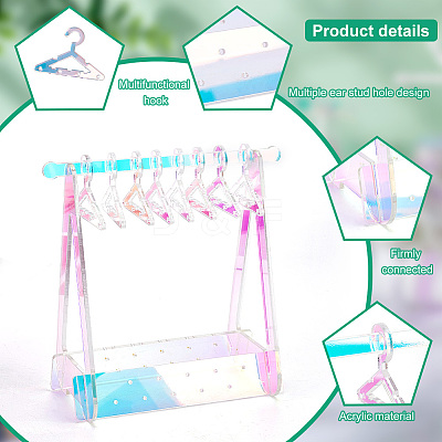 Transparent Acrylic Earring Display Stand EDIS-HY0001-03B-1