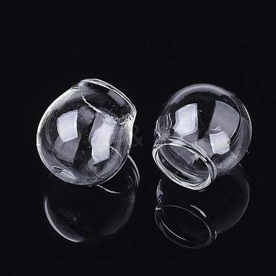 Handmade One Hole Blown Glass Globe Ball Bottles BLOW-T001-30A-1