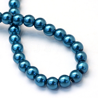 Baking Paint Glass Pearl Round Bead Strands X-HY-Q003-10mm-06-1