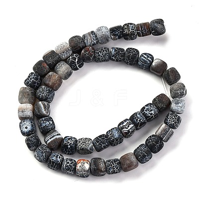 Natural Weathered Agate Beads Strands G-G177-E19-04-1