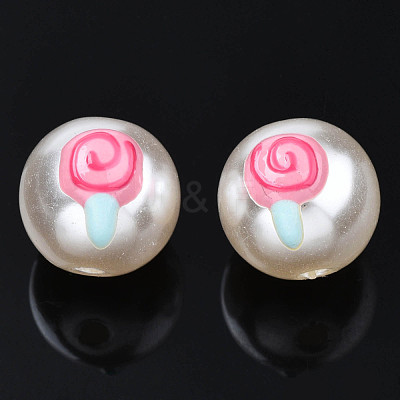 ABS Plastic Imitation Pearl Beads KY-N015-105-1