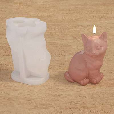 Cat Shape DIY Candle Silicone Molds PW-WG8E3F9-01-1