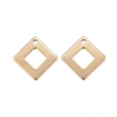 Ion Plating(IP) 304 Stainless Steel Charms X-STAS-G127-07G-1