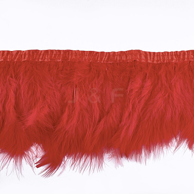 Turkey Feather Fringe Trimming FIND-T037-03G-1