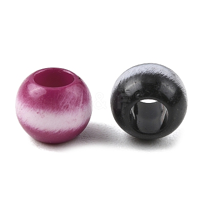 Opaque Acrylic European Beads OACR-Z036-05B-01-1