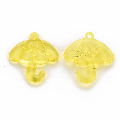 Transparent Acrylic Pendants TACR-T024-01B-916-1