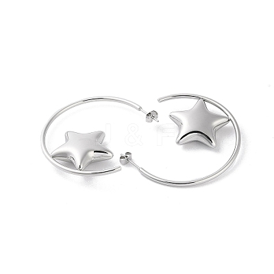 Non-Tarnish 304 Stainless Steel Stud Earrings EJEW-M249-03P-1