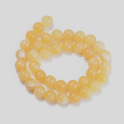 Natural Topaz Jade Beads Strands X-G-E266-11A-10mm-1